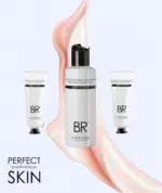 صورة توضح روتين تفتيح البشرة او مجموعة متكاملة لتفتيح البشرة