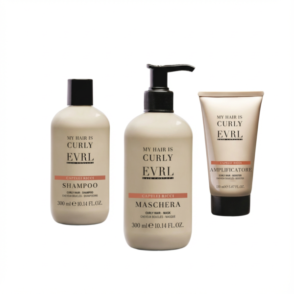 روتين العناية بالشعر الكيرلي – شامبو وماسك وكريم لتحديد التموجات