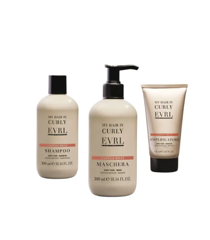 روتين العناية بالشعر الكيرلي – شامبو وماسك وكريم لتحديد التموجات