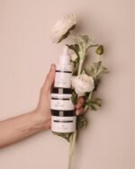 صورة تُظهر خطوات استخدام المنتجات الثلاثة في روتين العناية، وتوضح كيف يعمل كل منتج مع الآخر لتحقيق أفضل النتائج